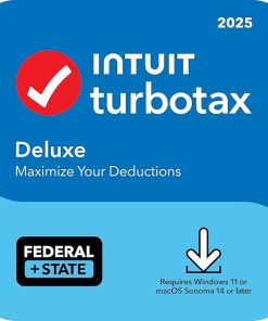 TurboTax Deluxe 2025, Federal & State Tax Return [PC/Mac Download]